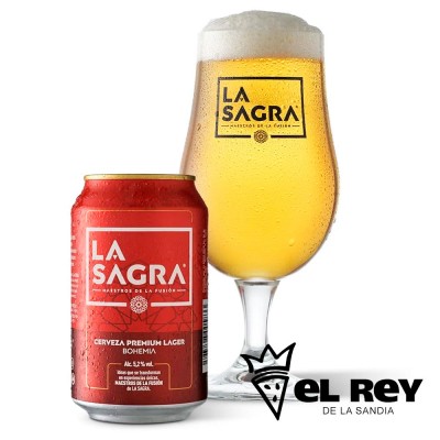 24 Latas Cerveza La Sagra 33cl rey de la Sandia