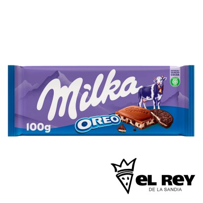 chocolate con leche relleno de galletas Oreo tableta 100 g x 10 unidades
