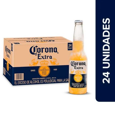CORONA cerveza rubia mejicana 24 botellas de 35,50 cl